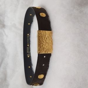 ESCADA brown suede belt size 34
